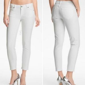 Paige Kylie Crop White Jeans 26